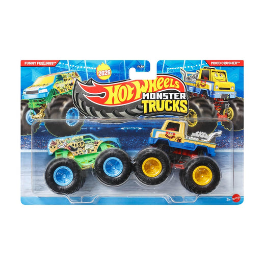 Hot Wheels Monster Trucks Escala 1:64 - Funny Feelings Vs Mood Crusher