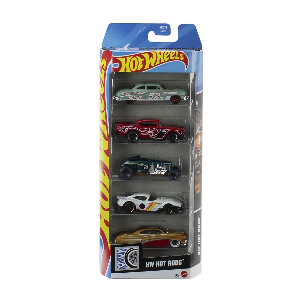 Pack 5 Autos Basicos Hotwheels - Hw Hot Rods