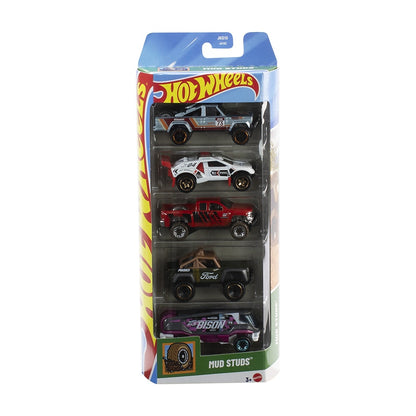 Pack 5 Autos Basicos Hotwheels - Mud Studs