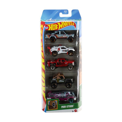 Pack 5 Autos Basicos Hotwheels - Mud Studs