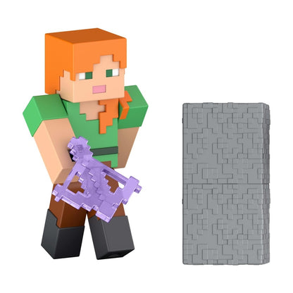 Minecraft Core Figura De 8cm Con Crafting - Alex