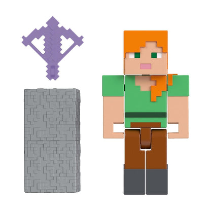 Minecraft Core Figura De 8cm Con Crafting - Alex