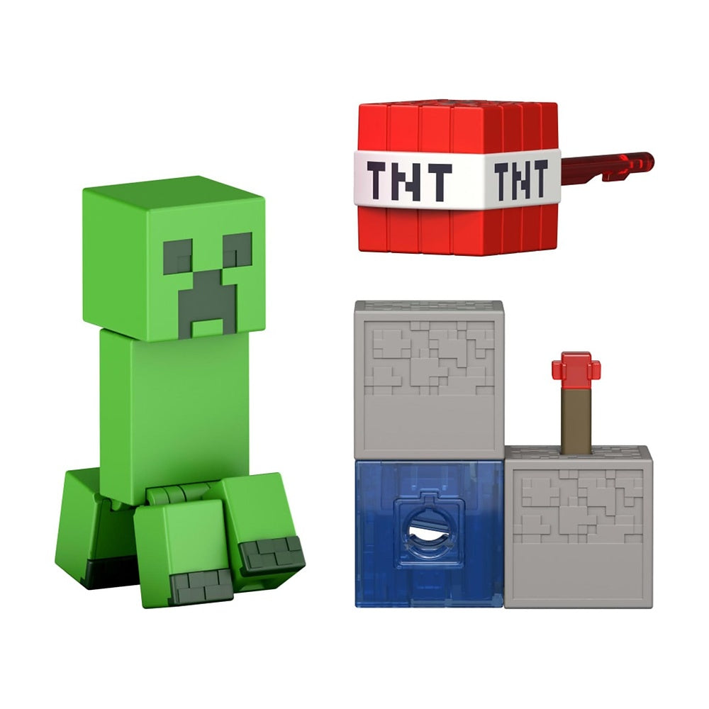 Minecraft Core Figura De 8cm Con Crafting - Creeper