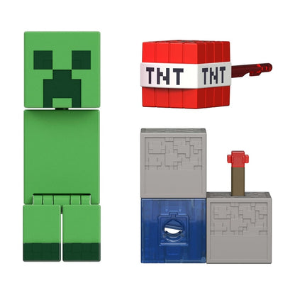 Minecraft Core Figura De 8cm Con Crafting - Creeper