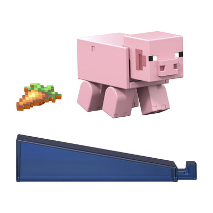 Minecraft Core Figura De 8cm Con Crafting - Cerdo