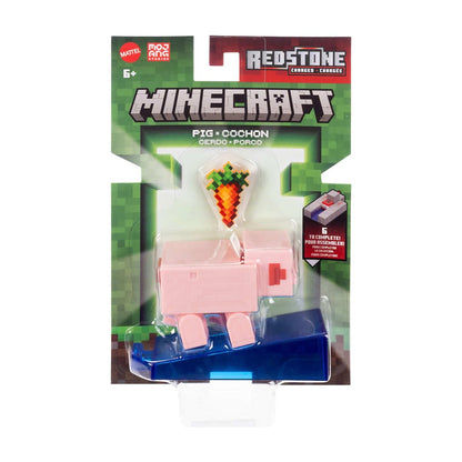 Minecraft Core Figura De 8cm Con Crafting - Cerdo