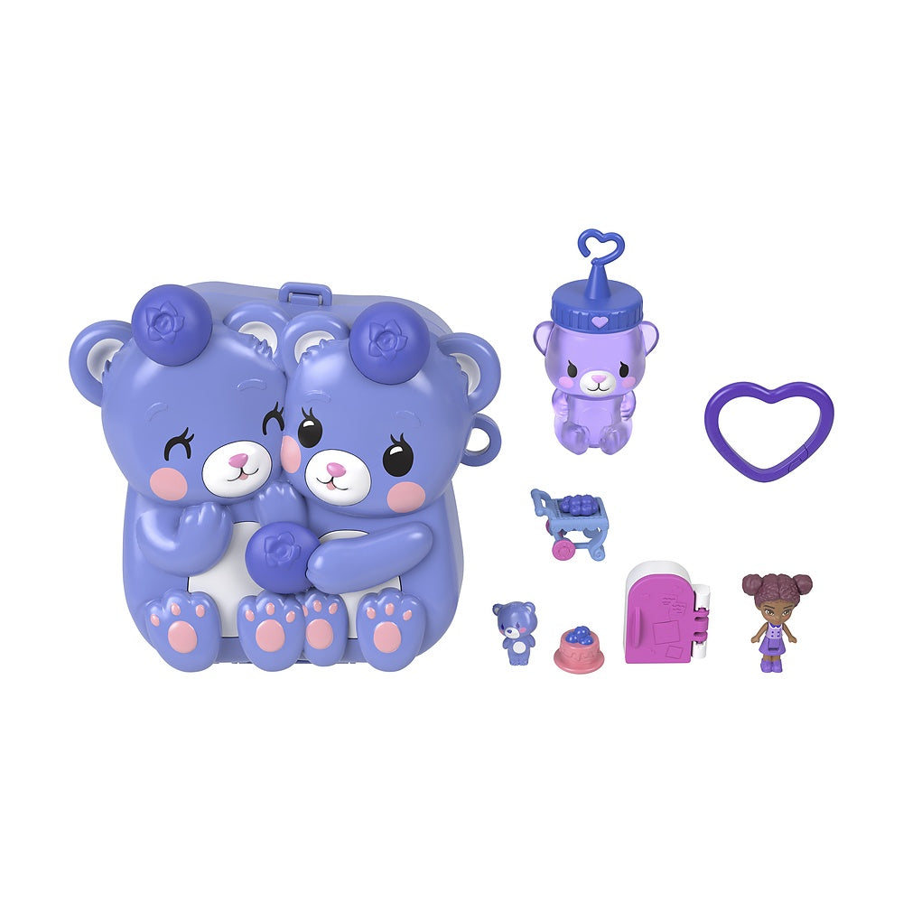 Polly Pocket Set De Juego Mundo De Compactos De Polly - Blueberry Besties