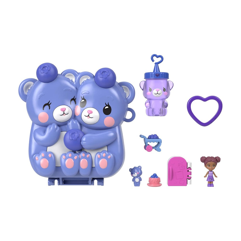 Polly Pocket Set De Juego Mundo De Compactos De Polly - Blueberry Besties
