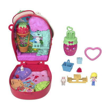 Polly Pocket Set De Juego Mundo De Compactos De Polly - Picnic Bunny