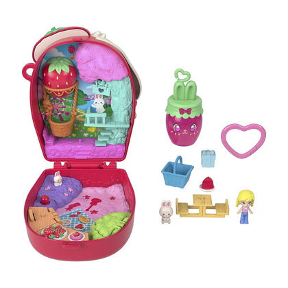Polly Pocket Set De Juego Mundo De Compactos De Polly - Picnic Bunny