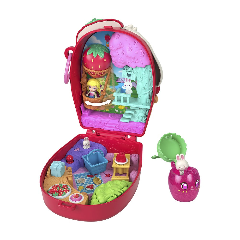 Polly Pocket Set De Juego Mundo De Compactos De Polly - Picnic Bunny