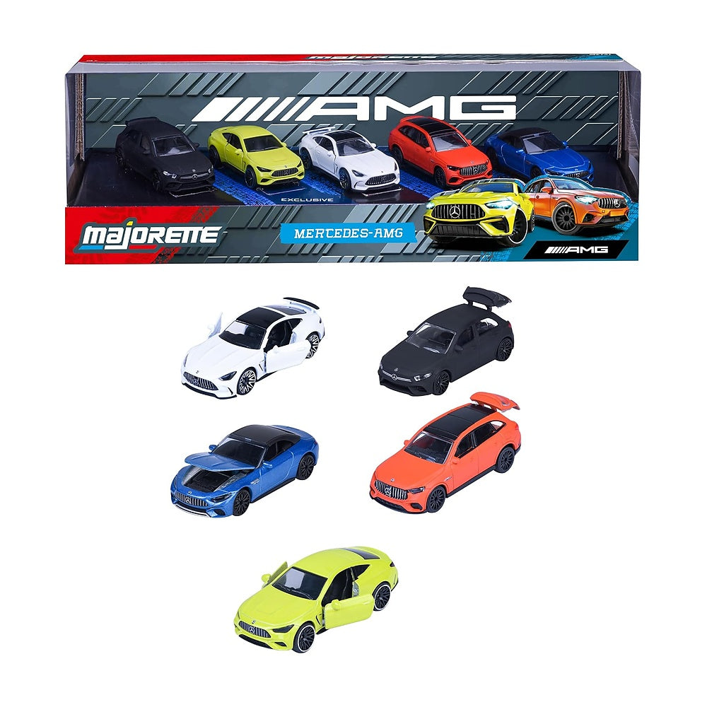 Set 5 Vehiculos Mercedes Amg Majorette