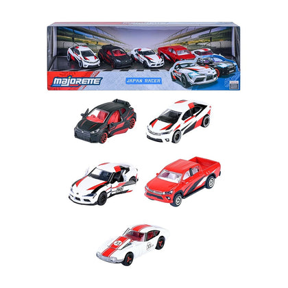 Set 5 Vehiculos Toyota Racing Majorette