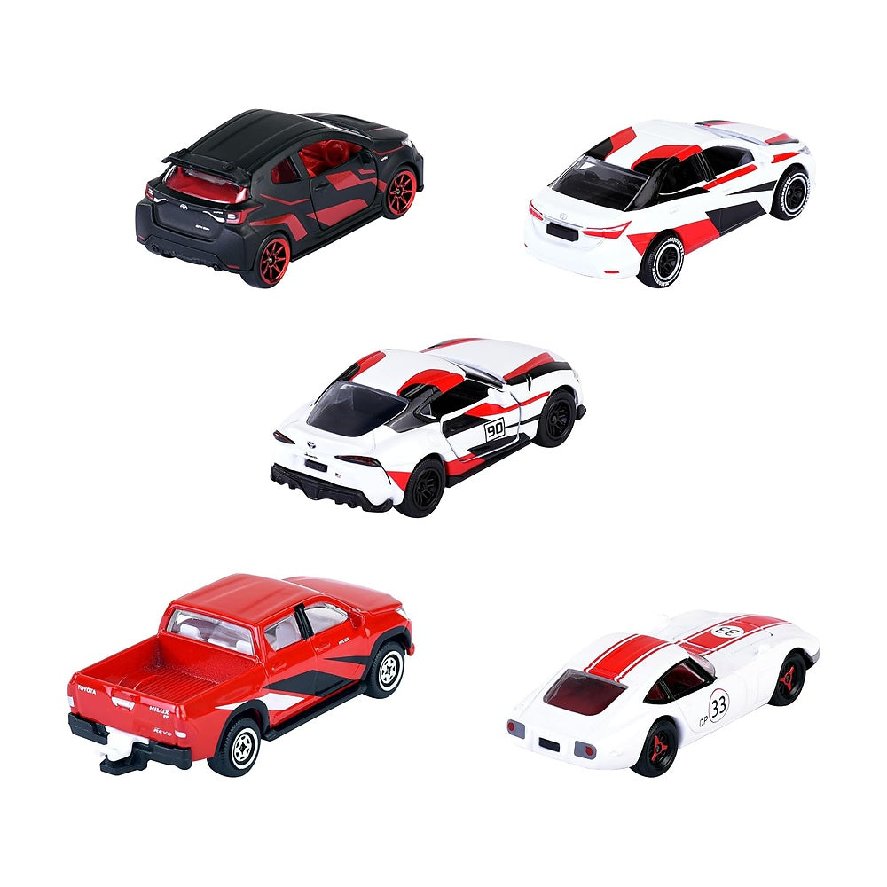 Set 5 Vehiculos Toyota Racing Majorette