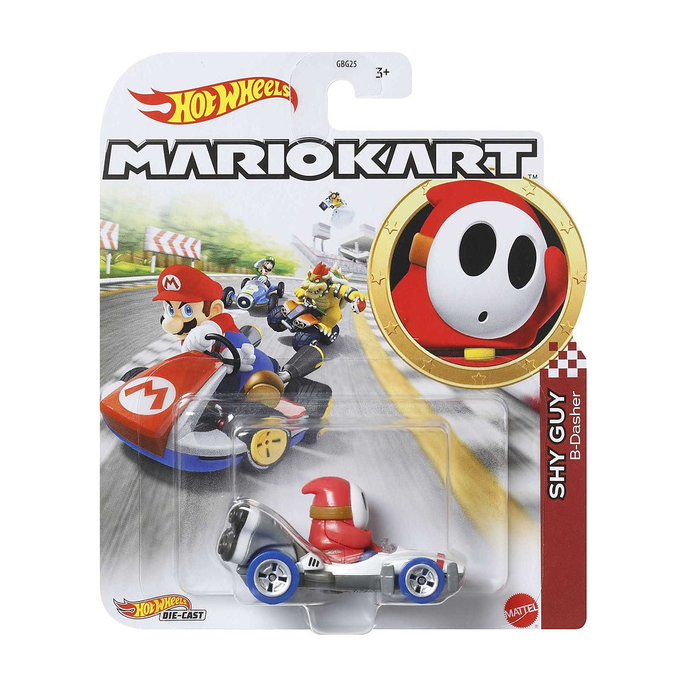 Hot Wheels Mario Kart Personajes Escala 1:64 - Shy Guy
