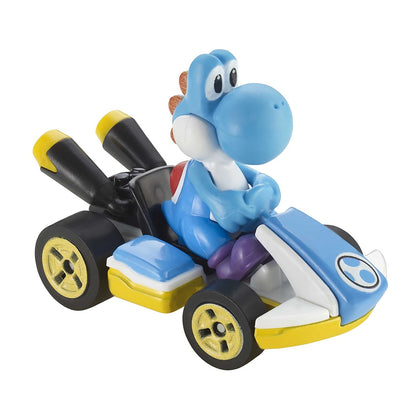 Hot Wheels Mario Kart Personajes Escala 1:64 - Light-blue Yoshi