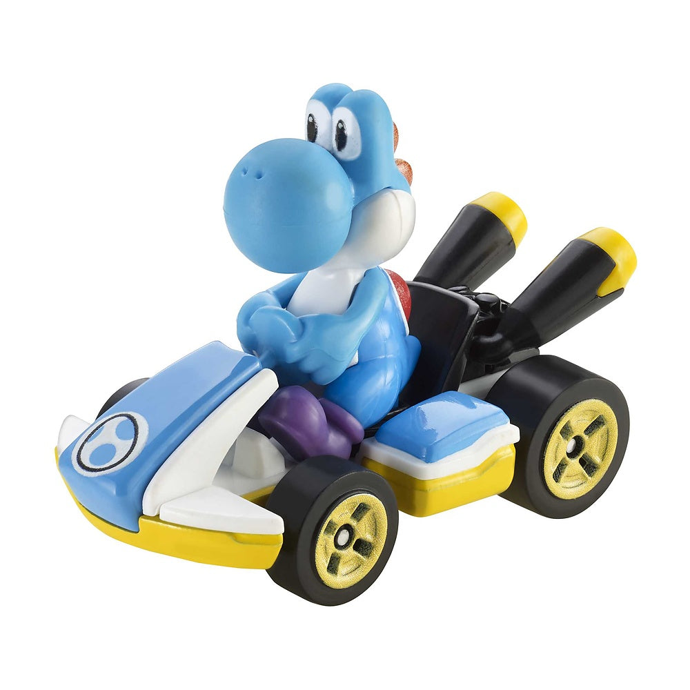 Hot Wheels Mario Kart Personajes Escala 1:64 - Light-blue Yoshi