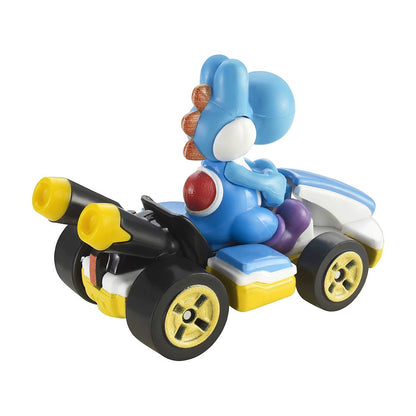 Hot Wheels Mario Kart Personajes Escala 1:64 - Light-blue Yoshi