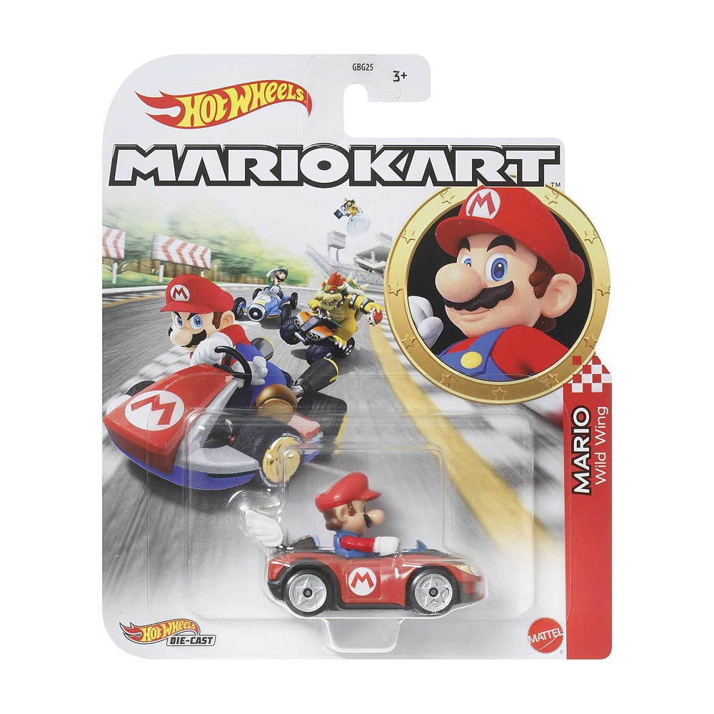 Hot Wheels Mario Kart Personajes Escala 1:64 - Mario Alas
