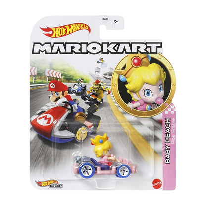 Hot Wheels Mario Kart Personajes Escala 1:64 - Baby Peach