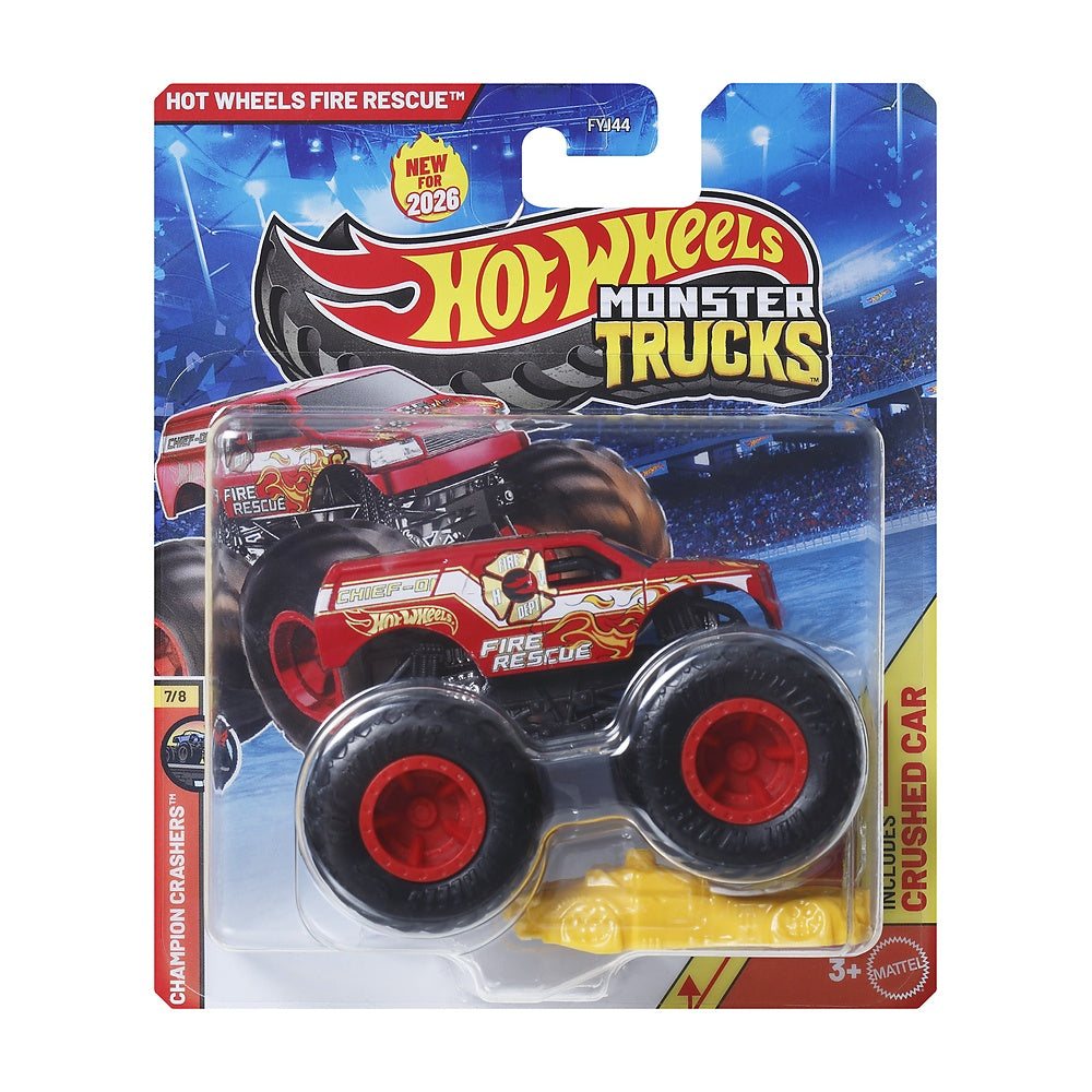 Hot Wheels Monster Truck Escala 1:64 - Hw Fire Rescue