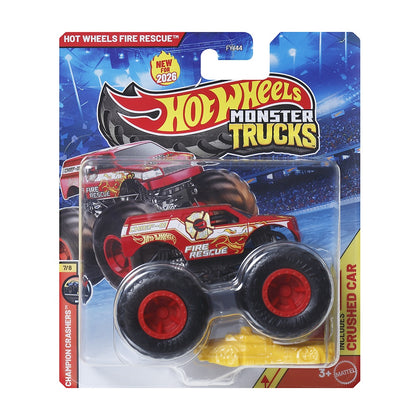 Hot Wheels Monster Truck Escala 1:64 - Hw Fire Rescue