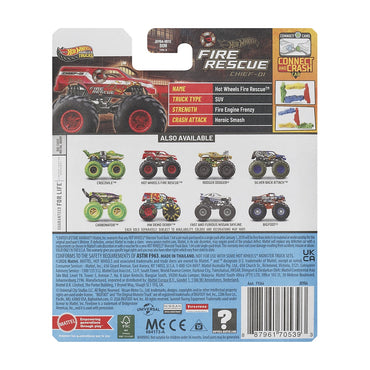 Hot Wheels Monster Truck Escala 1:64 - Hw Fire Rescue