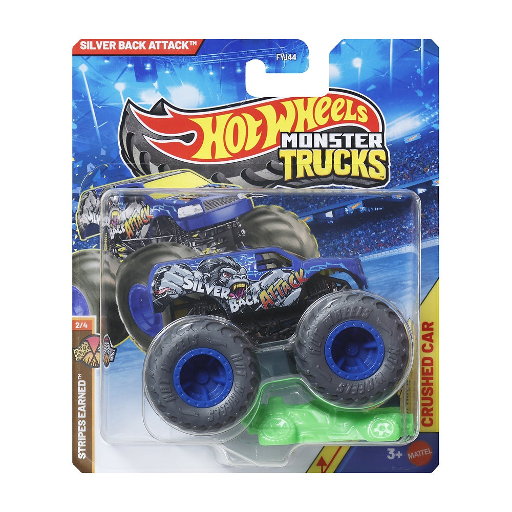 Hot Wheels Monster Truck Escala 1:64 - Silver Back Attack