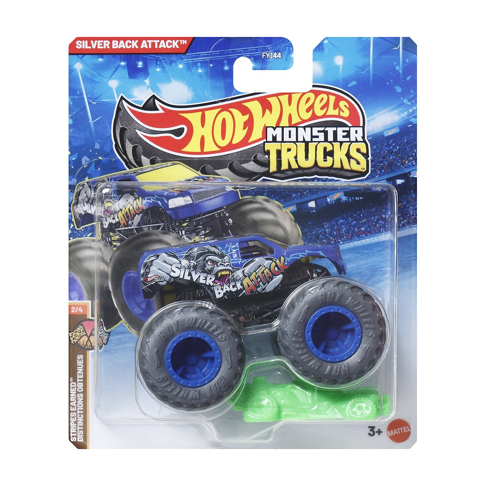 Hot Wheels Monster Truck Escala 1:64 - Silver Back Attack