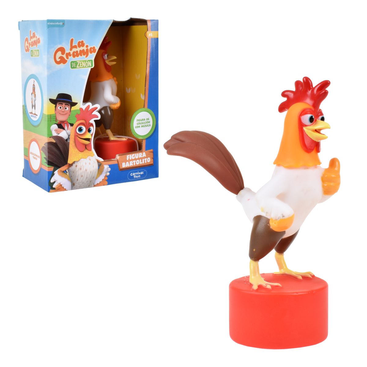 Figura Musical De 9 A 15 Cm La Granja De Zenon - Bartolito