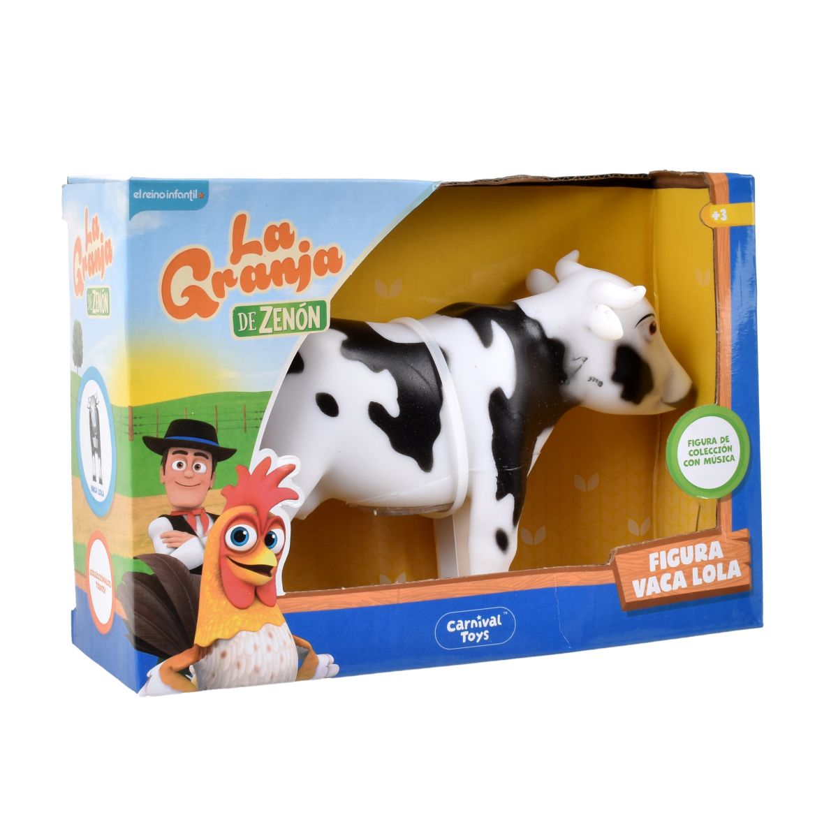 Figura Musical De 9 A 15 Cm La Granja De Zenon - Vaca Lola
