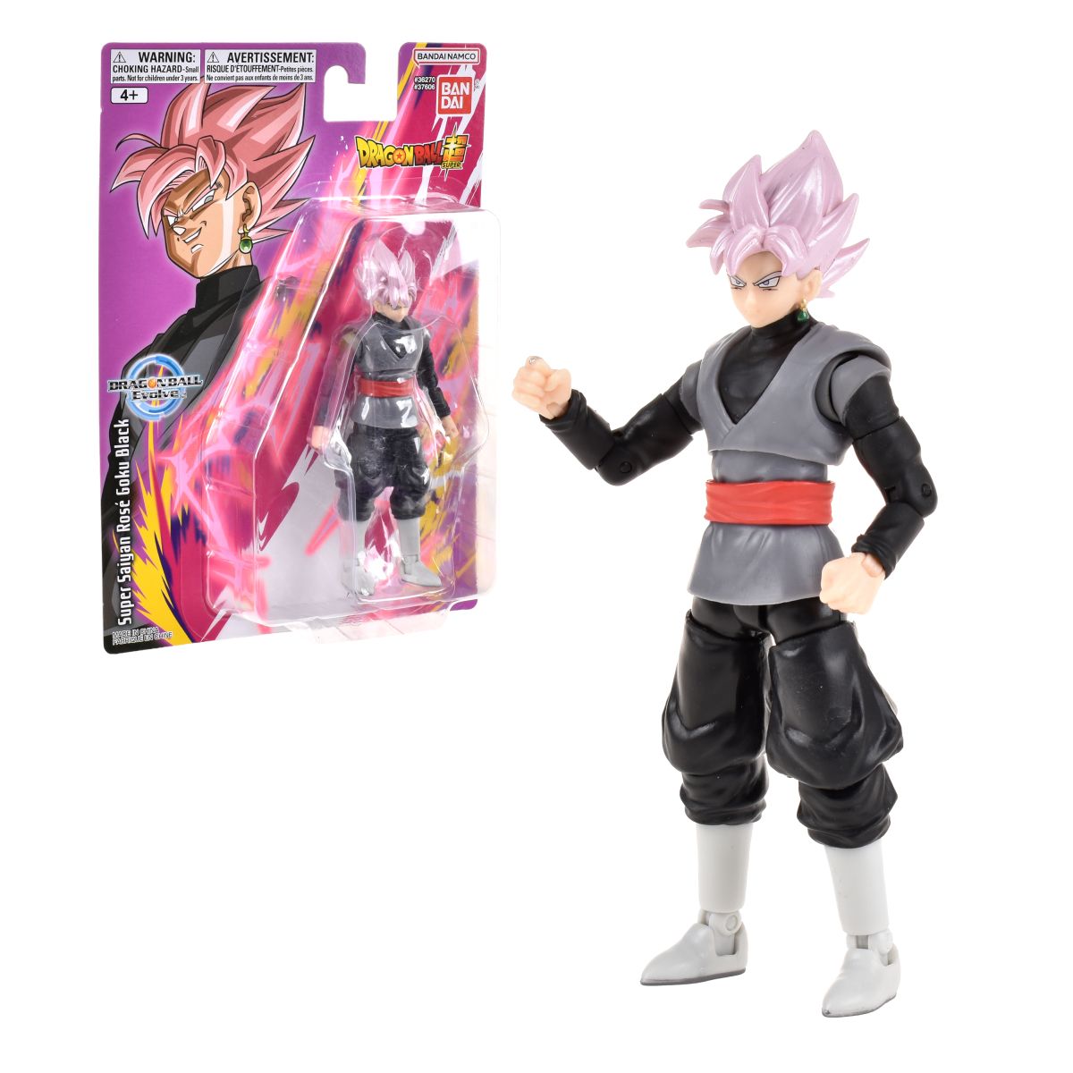 Figura 13 Cm. Articulada Dragon Ball De Bandai - Super Saiyan Rose Goku Black