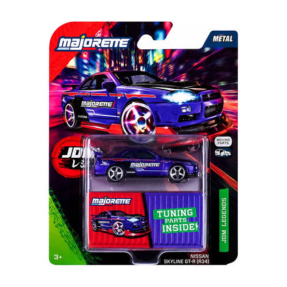 Majorette Japan Series Autos Deluxe - Nissan Skyline Gtr R34