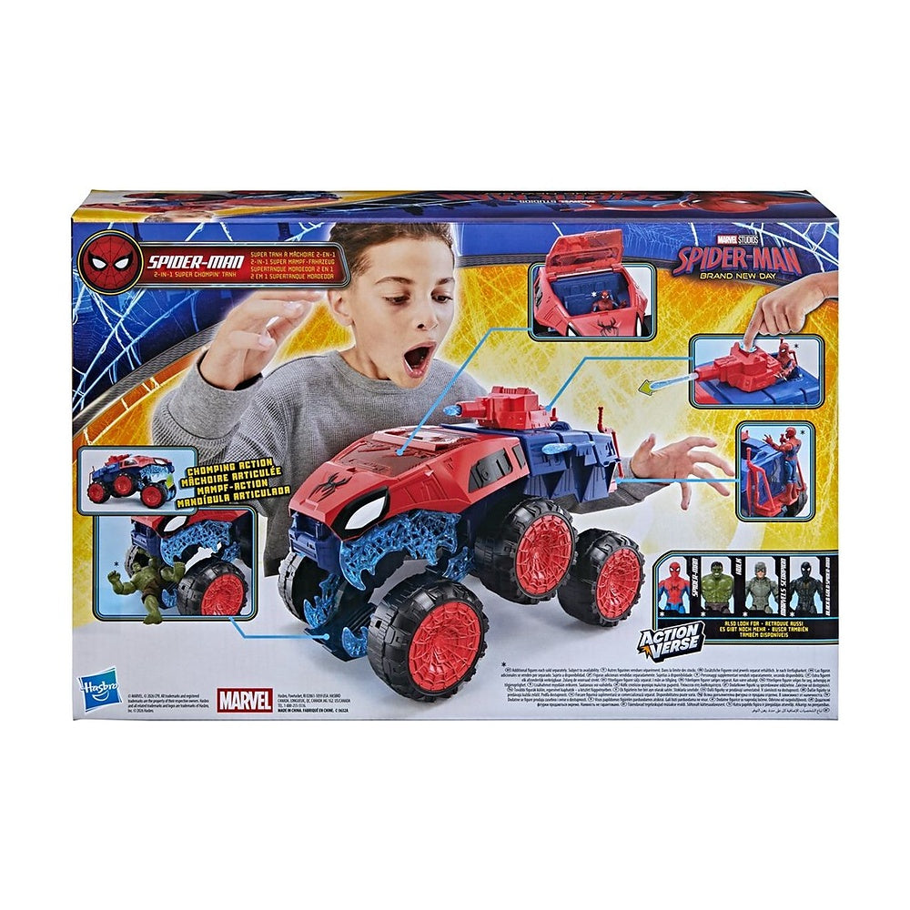 Spiderman Movie Supertanque Mordedor 2 En 1 Vehiculo