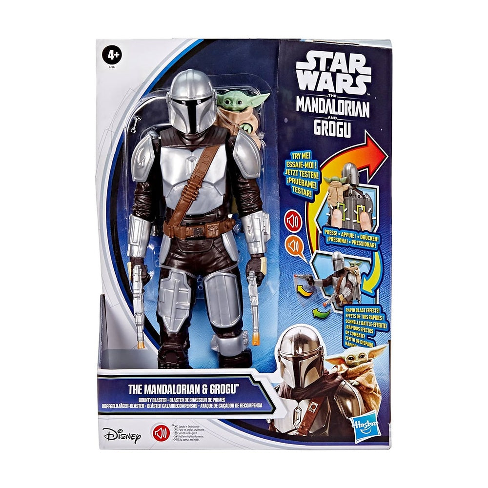 Star Wars Movie Figura Con Movimiento Mandalorian+grogu