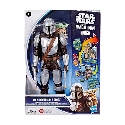 Star Wars Movie Figura Con Movimiento Mandalorian+grogu