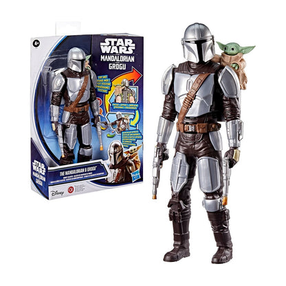 Star Wars Movie Figura Con Movimiento Mandalorian+grogu