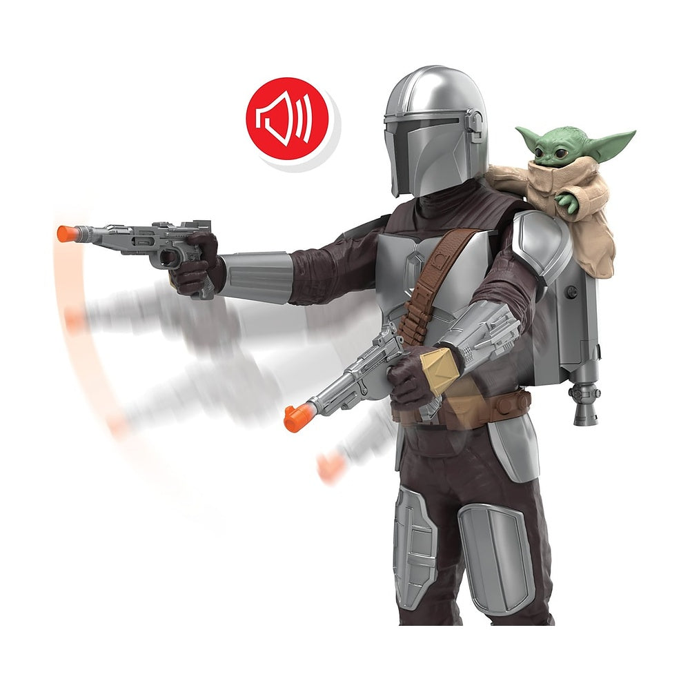 Star Wars Movie Figura Con Movimiento Mandalorian+grogu