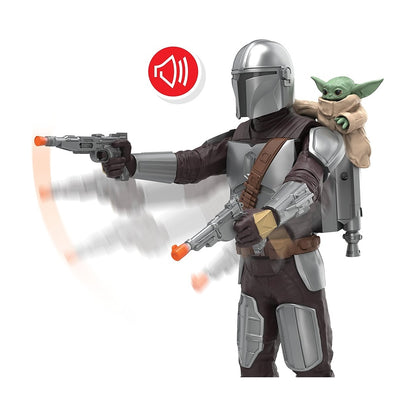 Star Wars Movie Figura Con Movimiento Mandalorian+grogu