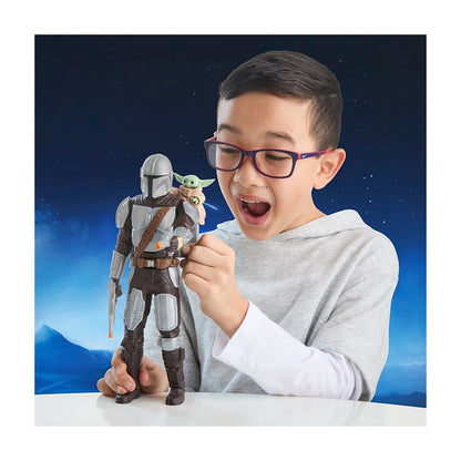 Star Wars Movie Figura Con Movimiento Mandalorian+grogu