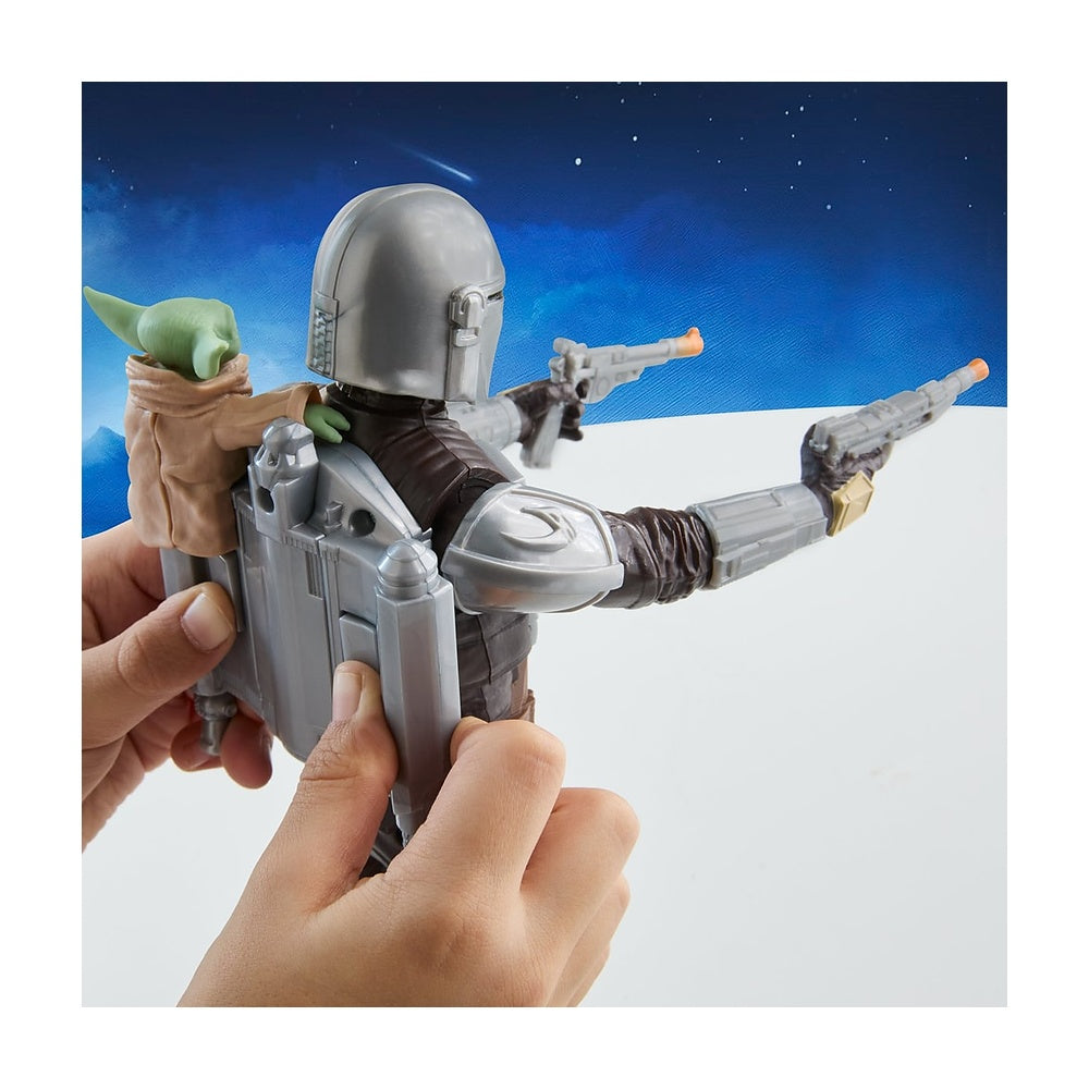 Star Wars Movie Figura Con Movimiento Mandalorian+grogu