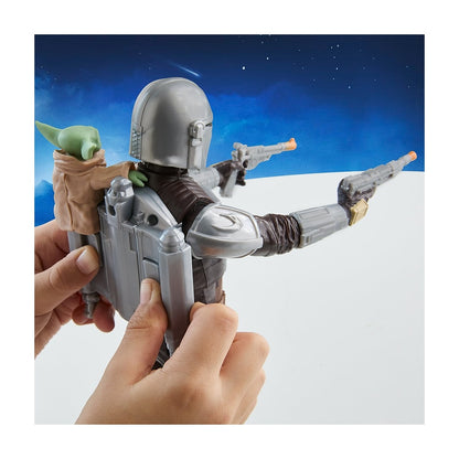 Star Wars Movie Figura Con Movimiento Mandalorian+grogu
