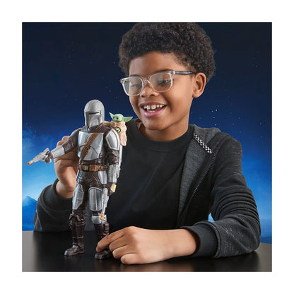Star Wars Movie Figura Con Movimiento Mandalorian+grogu