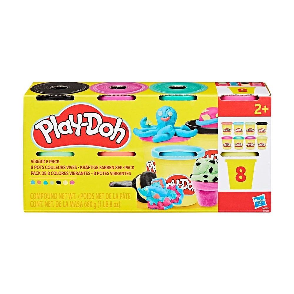 Play Doh Pack De 8 - Vibrant