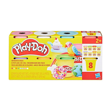 Play Doh Pack De 8 - Rainbow