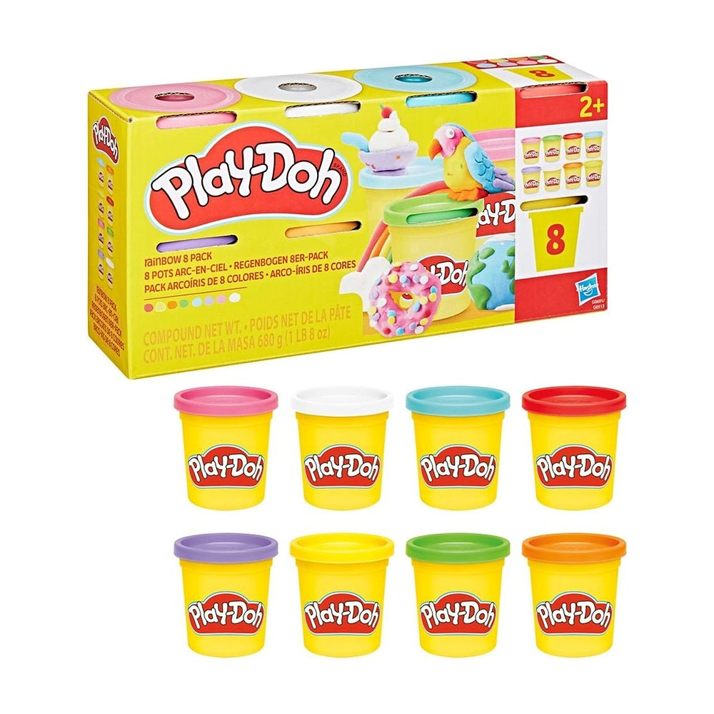 Play Doh Pack De 8 - Rainbow