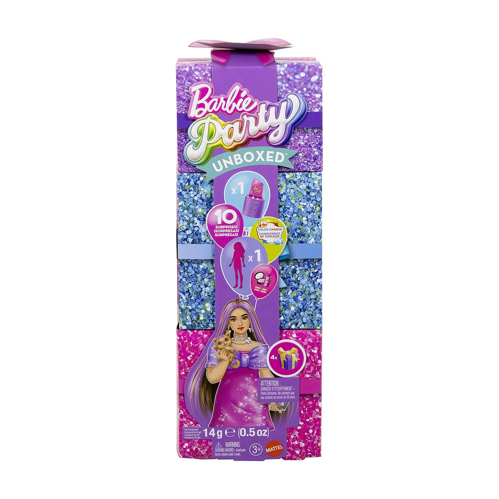 Barbie Party Unboxed Glam Party Pink Sparkle con 10 Sorpresas