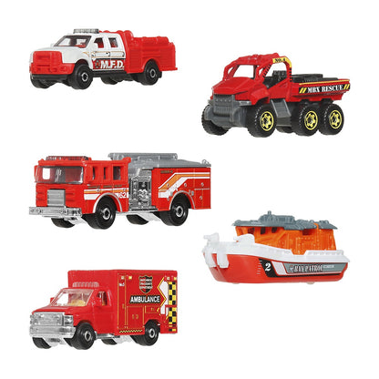 Pack De 5 Autos Matchbox - Rescue