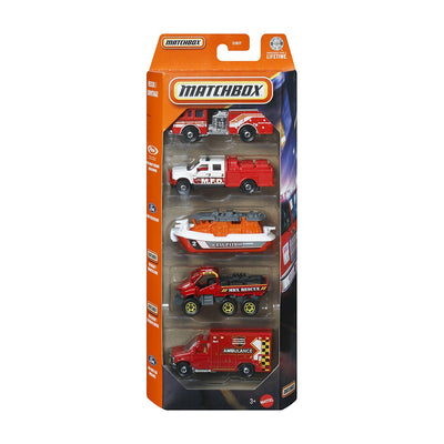 Pack De 5 Autos Matchbox - Rescue