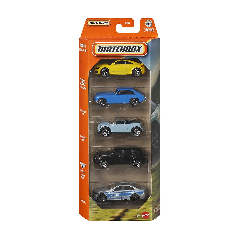 Pack De 5 Autos Matchbox - Autobahn Express Vi